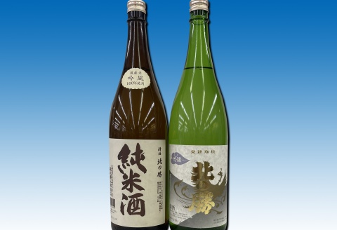 ＜12月21日決済分まで年内配送＞地酒北の勝(純米酒・吟醸酒)1.8L×各1本 F-62003