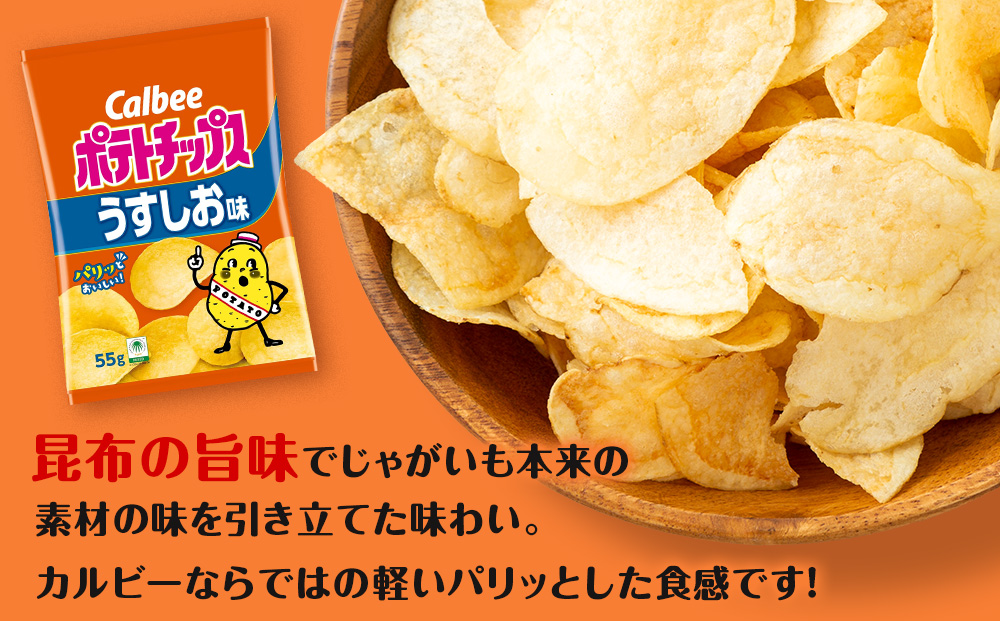 カルビーポテトチップス＜うすしお＞16袋入×2箱《千歳工場製造》