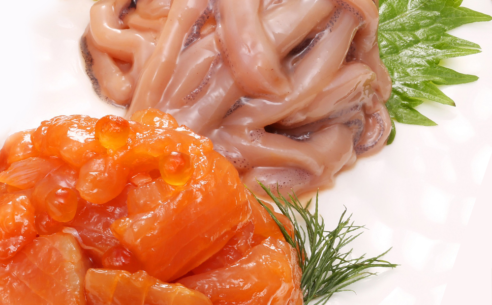 佐藤水産 潮合セット2.鮭ルイベ・石狩味・塩辛・松前漬