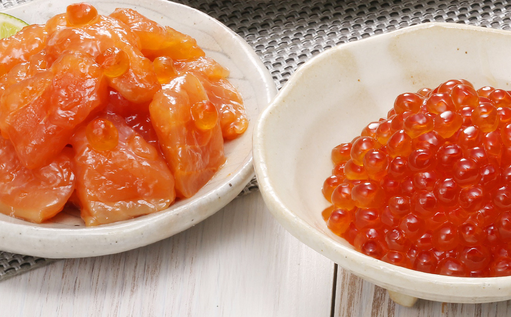 佐藤水産 ご飯のおとも４種⑤◇鮭ルイベといくら・筋子３種