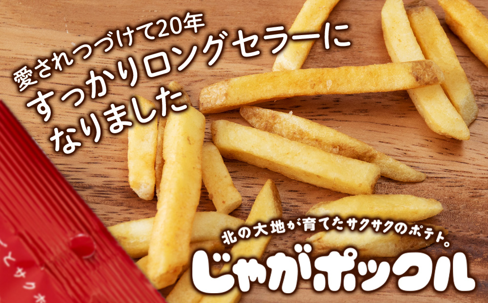 【北海道限定】 じゃがポックル オホーツクの塩 12袋 (1袋 33g) スナック お菓子 お土産 千歳 北海道 限定