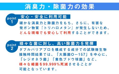【驚異の消臭力と除菌力】ダブルバリアプロ(2L)