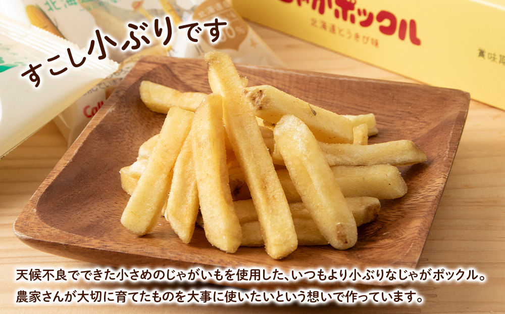 北海道限定カルビーじゃがポックル ほたて塩味（10袋入り 10箱）