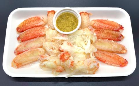 毛ガニ★まるごと１匹むき身★2個セット＜かに善＞