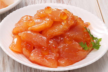 佐藤水産 ご飯のおとも3種 2.鮭ルイベ・石狩味・えび塩辛