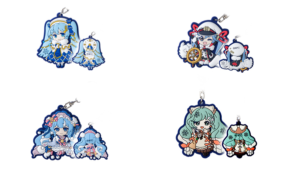 【新千歳空港限定：雪ミク】ラバーキーホルダー　コンプリート 14個 セット 2011～2024ver.