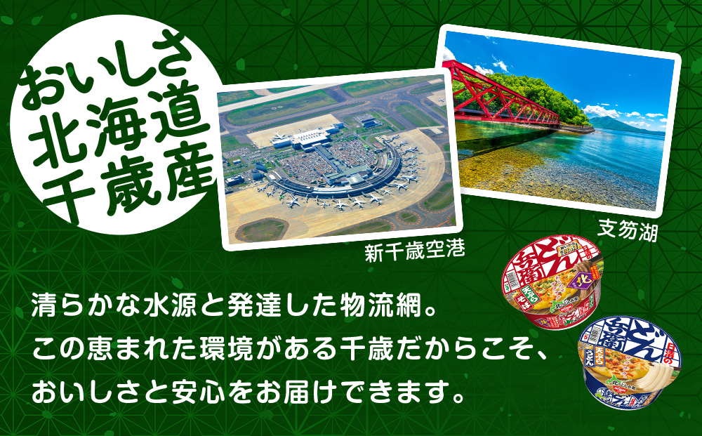 日清　北のどん兵衛　天ぷらセット＜うどん・そば＞各1箱・合計2箱