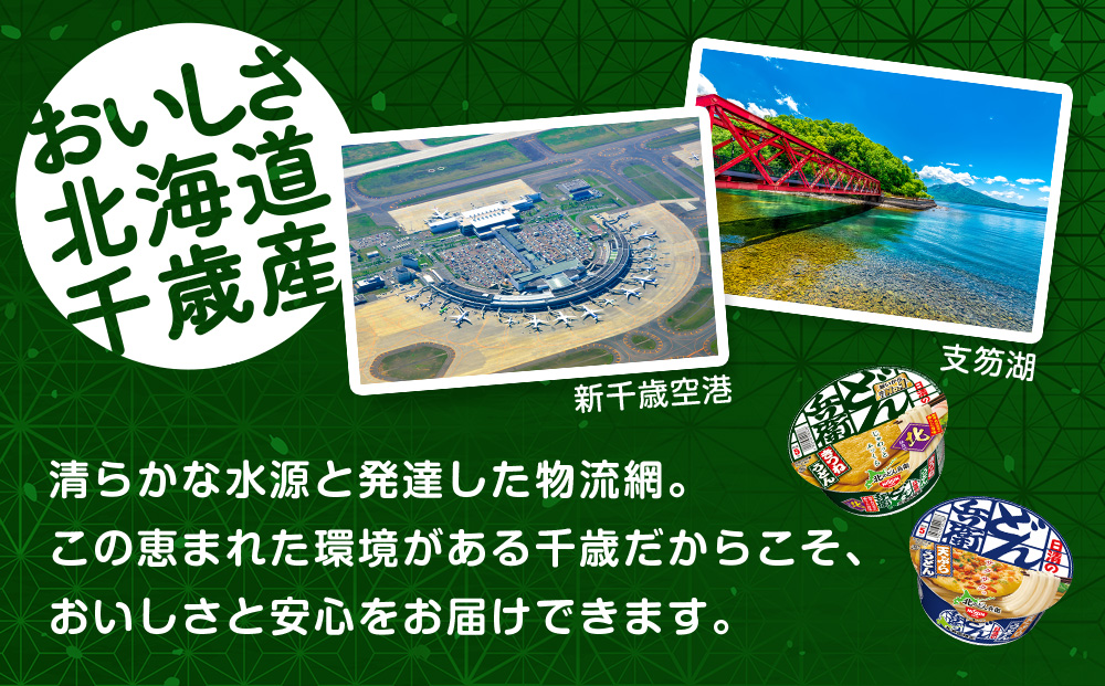 日清　北のどん兵衛　うどんセット＜天ぷら・きつね＞各1箱・合計2箱