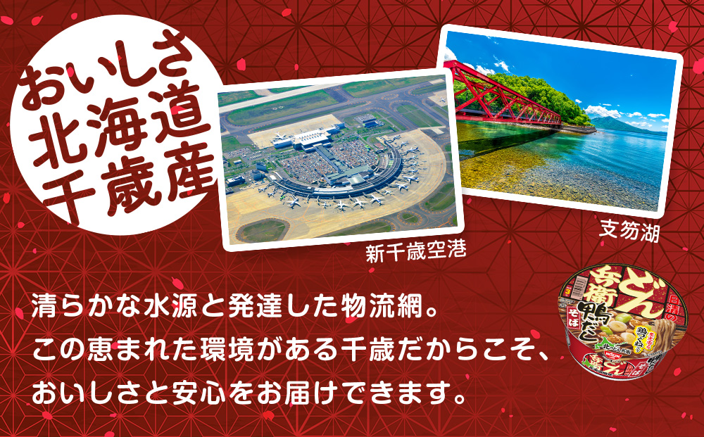 日清 北のどん兵衛 鴨だしそば [北海道仕様]12個