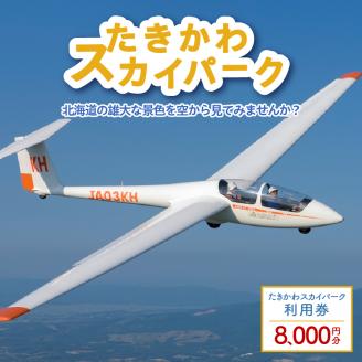  たきかわスカイパーク利用券【8千円分】北海道 滝川市 体験 チケット 飛行 グライダー 観光