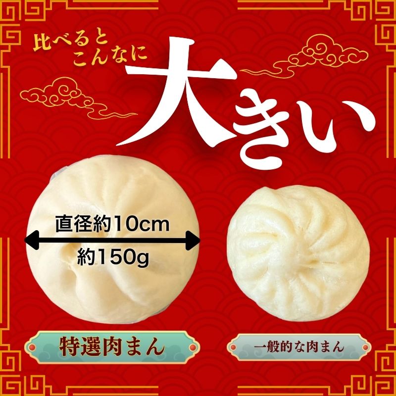 特選肉まん 150g 9個セット｜肉まん 豚まん 中華まん 豚肉 北海道産 国産 滝川 小分け 個包装 簡単調理 レンジ レンチン 電子レンジ 時短 冷凍 ギフト 贈答 惣菜  点心 飲茶 冷凍 おやつ 軽食