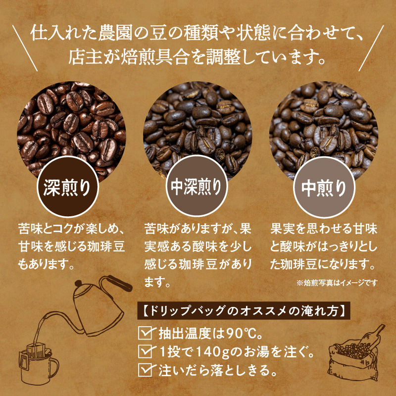 スペシャルティコーヒードリップバッグセット2種類8袋｜珈琲 コーヒー coffee 高品質 飲料 ドリップバッグ ドリップ 自家焙煎 自家焙煎珈琲 焙煎コーヒー 個包装 ソフトドリンク ブラック 人気 高評価 ランキング おすすめ 滝川市 ウェカラパ