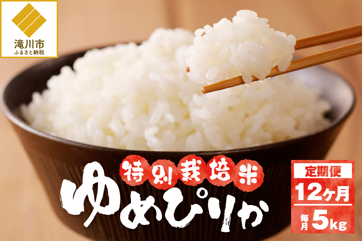 新米【先行受付】令和7年産特別栽培ゆめぴりか 5kg 12ヶ月連続