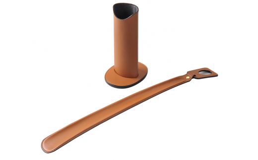 SOMES SS-04 スタンド付き靴べら（ライトブラウン）