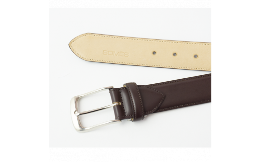 SOMES M-01 ベルト(ラウンド 33mm)（ダークブラウン）[12260257] ダークブラウン