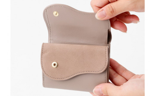 SOMES　SA-15　三つ折り財布　（グレージュ）[12260307]