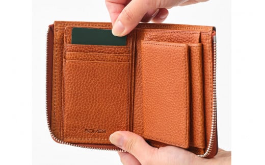 SOMES GL-02 LF札入 ブラウン LF折財布 [ソメスサドル 北海道 砂川市 12260311] 財布 二つ折り ギャロップ  牛皮 二つ折り財布ソメス メンズ レディース 本革 革 革製品 レザー 札入れ ブラウン