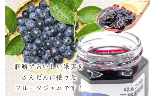 フルーツジャム 140g×3個 セット [三谷果樹園 北海道 砂川市 12260531] フルーツ 果物 りんごジャム ブルーベリージャム 国産 小分け 小瓶