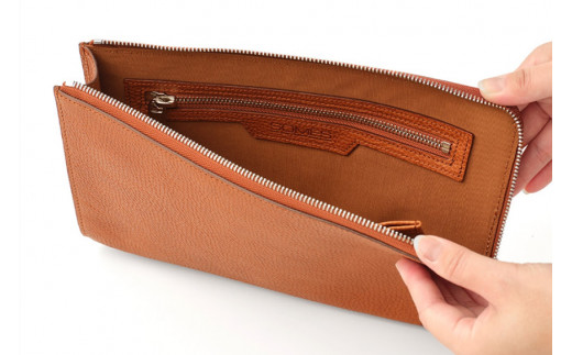 SOMES クラッチ バッグ ギャロップ （ブラウン） GL-07 [ソメスサドル 北海道 砂川市 12260573] ソメス セカンドバッグ クラッチバッグ メンズ レディース 本革 革 革製品 革鞄 革バッグ 鞄 かばん レザー ブラウン