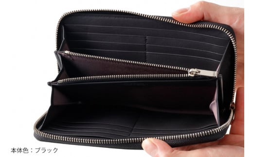 SOMES 財布 メンズ ディアマン DM-01 ラウンド束入れ ブラック 長財布 本革 [ソメスサドル 北海道 砂川市 12260607-bk] ソメス サイフ さいふ 革 レザー コードバン ラウンド ファスナー ブラック