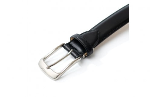 SOMES ベルト 本革 M-05 ラウンド型 （ブラック） [ソメスサドル 北海道 砂川市 12260643-a] ソメス メンズ レディース 革 レザー 革製品 革ベルト バックル 金具 黒 ブラック