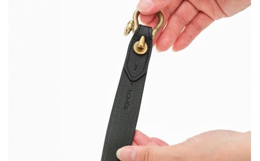 SOMES キーホルダー (ブラック) WF-28 [ソメスサドル 北海道 砂川市 12260678-a] ソメス メンズ レディース 本革 革 革製品 レザー 黒 ブラック