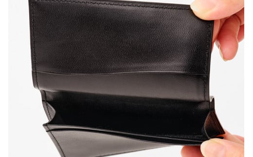 SOMES 名刺入れ (ブラック) HV-23 [ソメスサドル 北海道 砂川市 12260725-a] ソメス カードケース カード メンズ レディース 本革 革 革製品 シンプル コードバン 馬革 黒 ブラック