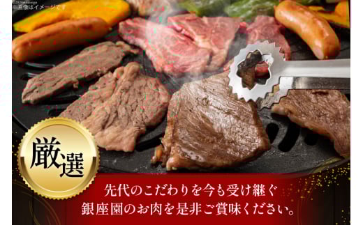 焼肉セット 6種 食べ比べ 200g×6種 計1.2kg [焼肉銀座園 北海道 砂川市 12260736] 焼肉 焼き肉 やきにく 焼肉用 焼肉プレート セット 牛 牛肉 豚 豚肉 カルビ 上カルビ ホルモン 上ホルモン ラム肉 ジンギスカン サガリ
