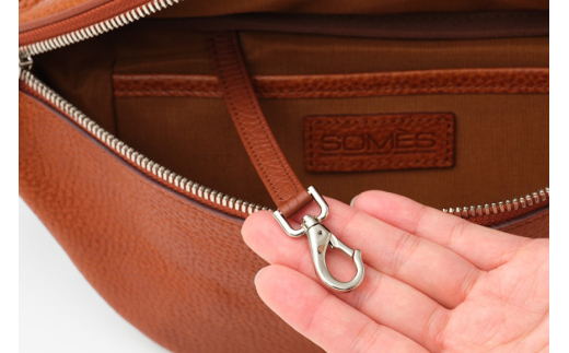 SOMES ウエストポーチ （ブラウン）GL-09 [ソメスサドル 北海道 砂川市 12260762-b] ソメス ポーチ メンズ レディース 本革 革 革製品 レザー 仕事