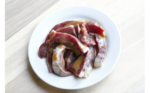 豚ハツ 味付き 味噌だれ入り 230g 4パック 計920g [たなかホルモン 北海道 砂川市 12260782] 豚肉 豚 ハツ 心臓 焼肉 焼肉用 焼き肉 小分け 冷凍 国産