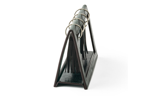 SOMES 万年カレンダー （グリーン）DU-30-ro [ソメスサドル 北海道 砂川市 12260810-a] ソメス カレンダー 卓上 本革 革 革製品 レザー somes saddle