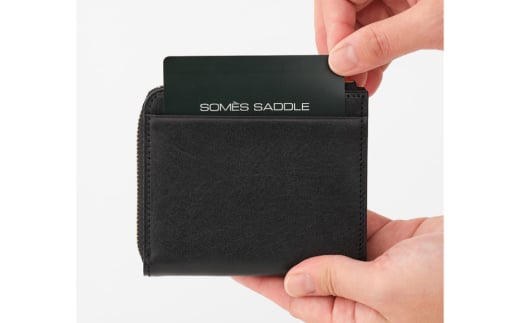 SOMES 財布 ミニウォレット （ブラック）HE-05 [ソメスサドル 北海道 砂川市 12260811-b] ソメス さいふ サイフ ウォレット ミニ 革財布 本革 革 革製品 レザー somes saddle