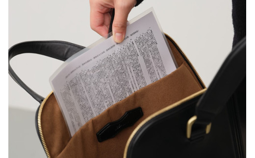 SOMES バッグ タテ型ブリーフ （ブラック）HE-01 [ソメスサドル 北海道 砂川市 12260818-b] ビジネスバッグ トートバッグ メンズ レディース 本革 革 革製品 革鞄 革バッグ somes saddle ブラック