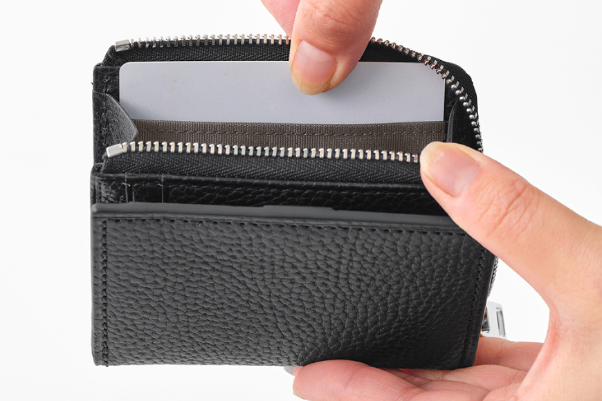 SOMES GL-04 パス＆コインケース ブラック [ソメスサドル 北海道 砂川市 12260873] ソメス バッグ メンズ レディース 本革 革 革製品 鞄 かばん レザー コインケース パスケース 財布 ブラック