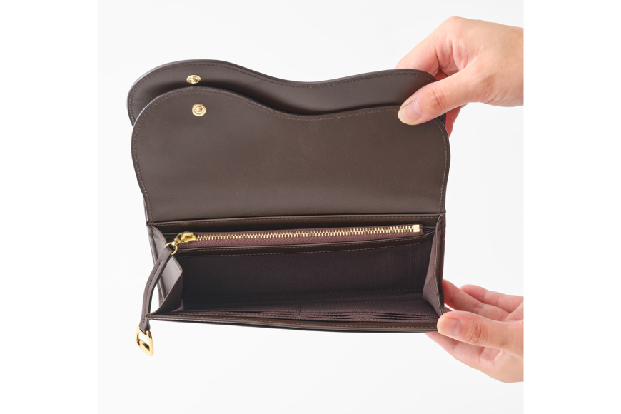 SOMES SA-17 ウォレットショルダー ダークブラウン [ソメスサドル 北海道 砂川市 12260907] ソメス お財布ポシェット ウォレットショルダーバッグ ブランド 日本製 本革 革 革製品 レザー ダークブラウン