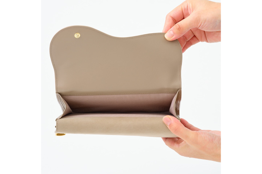 SOMES SA-17 ウォレットショルダー グレージュ [ソメスサドル 北海道 砂川市 12260908] ソメス お財布ポシェット ウォレットショルダーバッグ ブランド 日本製 本革 革 革製品 レザー グレージュ