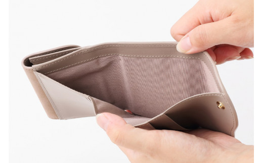 SOMES　SA-15　三つ折り財布　（グレージュ）[12260307]