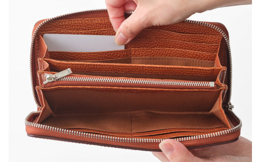 SOMES GL-01 ラウンド束入れ ブラウン  [ソメスサドル 北海道 砂川市 12260309] ソメス バッグ メンズ レディース 本革 革 革製品 鞄 かばん レザー ブラウン