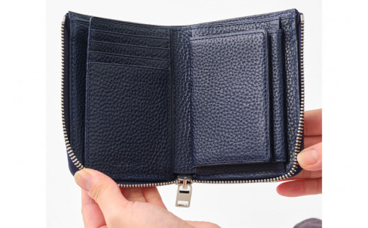SOMES GL-02 LF札入れ ネイビー LF折財布 [ソメスサドル 北海道 砂川市 12260310] 財布 二つ折り ギャロップ  牛皮 二つ折り財布ソメス メンズ レディース 本革 革 革製品 レザー 札入れ ネイビー