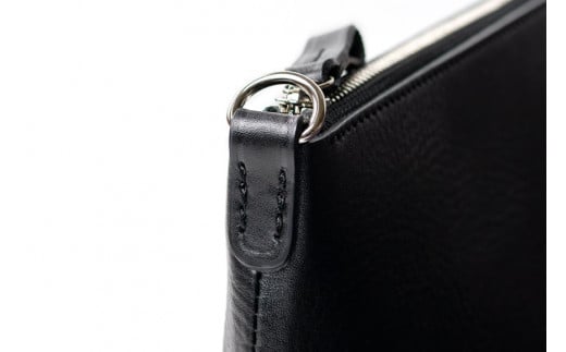 SOMES クラッチ バッグ ジェラード（ブラック）GE-05 [ソメスサドル 北海道 砂川市 12260578] ソメス セカンドバッグ クラッチバッグ メンズ レディース 本革 革 革製品 革鞄 革バッグ 鞄 かばん レザー 黒 ブラック