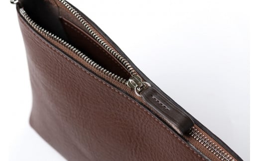 SOMES クラッチ バッグ ジェラード（ブラウン）GE-05 [ソメスサドル 北海道 砂川市 12260579] ソメス セカンドバッグ クラッチバッグ メンズ レディース 本革 革 革製品 革鞄 革バッグ 鞄 かばん レザー ブラウン