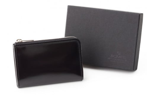 SOMES 財布 メンズ ディアマン コインケース 革 レザー ブラック DM-04 [ソメスサドル 北海道 砂川市 12260604-bk] ソメス 小銭入れ サイフ さいふ 本革 革製品 L字 ファスナー ブラック