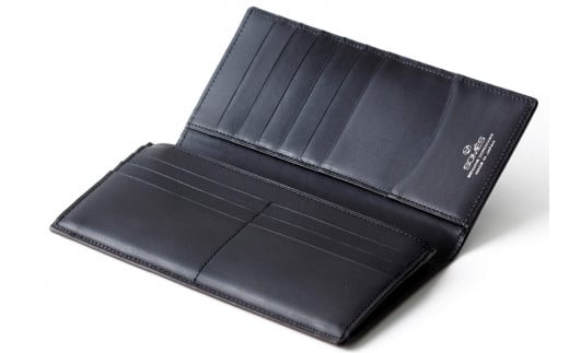 SOMES 財布 メンズ ディアマン 束入れ ブラック DM-02 長財布 本革 [ソメスサドル 北海道 砂川市 12260606-bk] ソメス サイフ さいふ 革 レザー 革製品 コードバン 薄い 薄型 ブラック