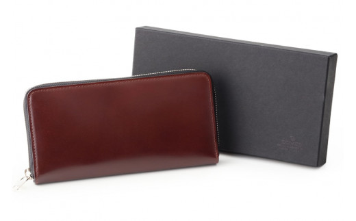 SOMES 財布 メンズ ディアマン DM-01 ラウンド束入れ ブラウン 長財布 本革 [ソメスサドル 北海道 砂川市 12260607-br] ソメス サイフ さいふ 革 レザー コードバン ラウンド ファスナー ブラウン