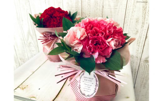 そのまま飾れる11本のブーケ！[池川”FLOWER”生花店 北海道 砂川市 12260608] 花 花束 アレンジメント カーネーション 母の日 誕生日 プレゼント ギフト