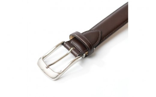 SOMES ベルト 本革 M-05 ラウンド型 （ダークブラウン） [ソメスサドル 北海道 砂川市 12260643-b] ソメス メンズ レディース 革 レザー 革製品 革ベルト バックル 金 ダークブラウン