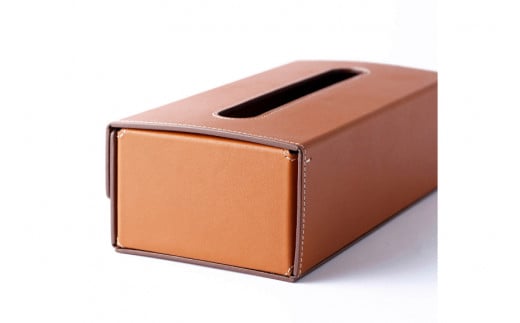 SOMES ティッシュケース 革 DU-16 ボックスティッシュケース (ライトブラウン) [ソメスサドル 北海道 砂川市 12260652] ソメス 本革 革 レザー 革製品 ボックス 箱