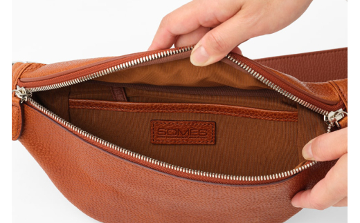 SOMES ウエストポーチ （ブラウン）GL-09 [ソメスサドル 北海道 砂川市 12260762-b] ソメス ポーチ メンズ レディース 本革 革 革製品 レザー 仕事