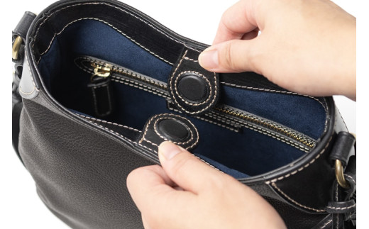 SOMES ショルダーバッグ クロスボディ ショルダー（ブラック）IL-47 [ ソメスサドル 北海道 砂川市 12260772-a] ソメス バッグ レディース 斜めがけ 斜めがけバッグ 本革 革 革製品 革鞄 革バッグ 鞄 かばん レザー somes saddle ブラック