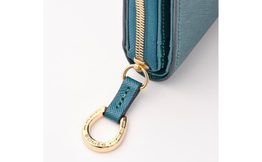 SOMES 二つ折り財布 （ブルー）PT-75 [ソメスサドル 北海道 砂川市 12260815-b] ソメス 財布 レディース 二つ折り 二つ折 2つ折り 本革 革 革製品 レザー ウォレット サイフ さいふ somes saddle ブルー